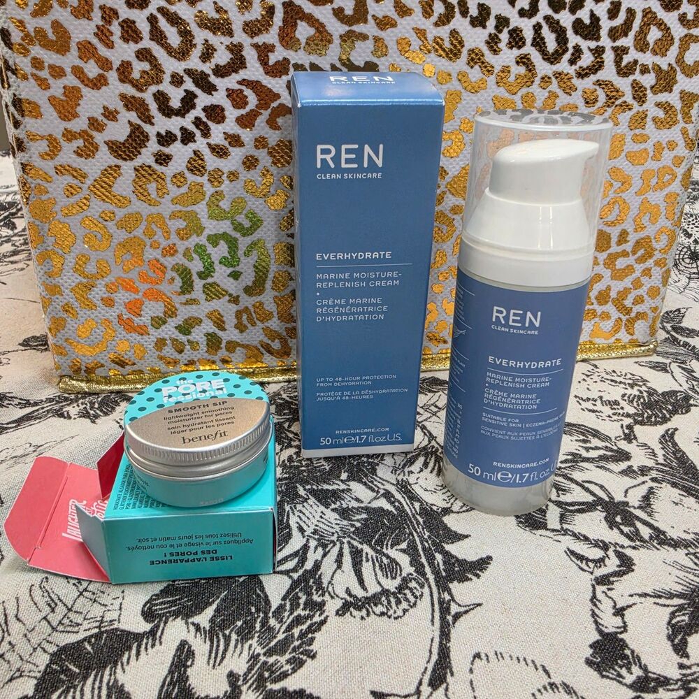 REN Everhydrate Marine Moisture-Restore Serum & Benefit Cosmetics Gel-Cream - Picture 4 of 6